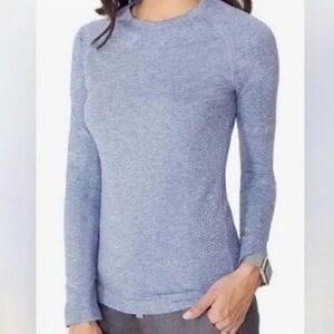 Figs Heather Indigo Salta Seamless Longsleeve Underscrub